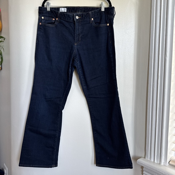 Gap 1969 Dark Blue Perfect Boot Cut Jeans. 33 short - Picture 1 of 4